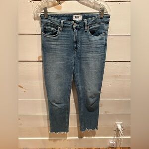 Paige jeans Cindy ankle fray size 28, EUC, see photos, designer jeans, Saks